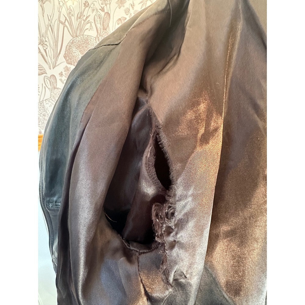 Vintage FM Canada Genuine Leather Long Blazer Jacket – Size M - Picture 8 of 9